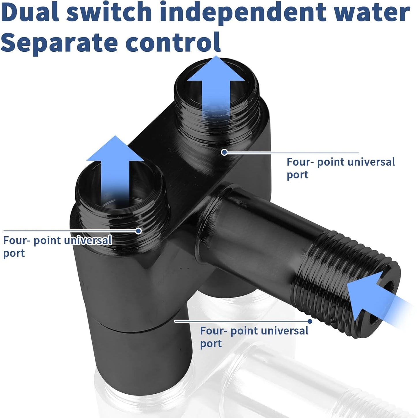 Neween Handheld Toilet Bidet Sprayer for Toilet-Adjustable Water Pressure Control with Bidet Hose for Feminine Wash, Stainless Steel Bidet Faucet Sprayer Kit Cloth Diaper for Baby Wash (Black)