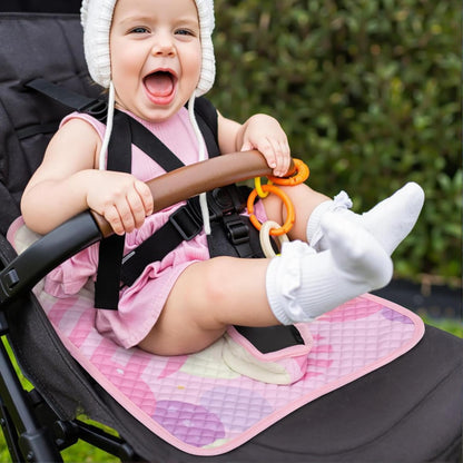 Potty Training Car Seat Protector, Waterproof Car Seat Cover for Toddlers, Piddle Pads for Baby Carseat, Stroller, Non-Slip & Machine Washable (Black, 2PC)
