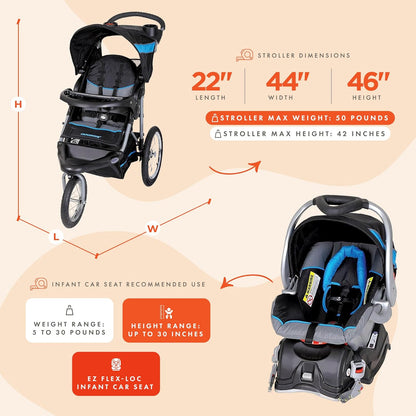 Baby Trend Expedition® Jogger, Dash Black