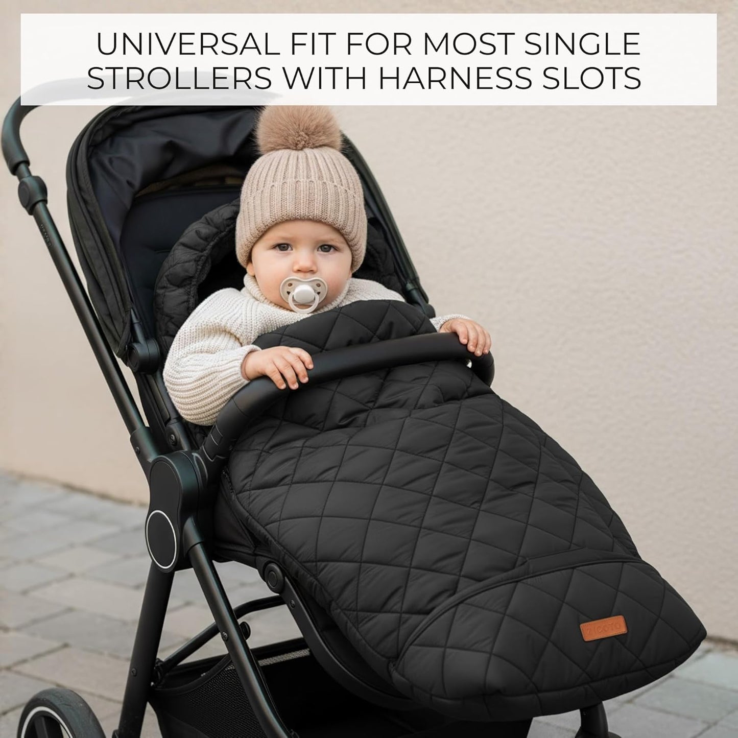 Warm and Cozy Winter Stroller Cover for Baby - Waterproof Bunting Bag with Soft Fleece Lining and Universal Fit for Strollers - Protective Footmuff Blanket for Ultimate Comfort in Wind, Rain & Snow