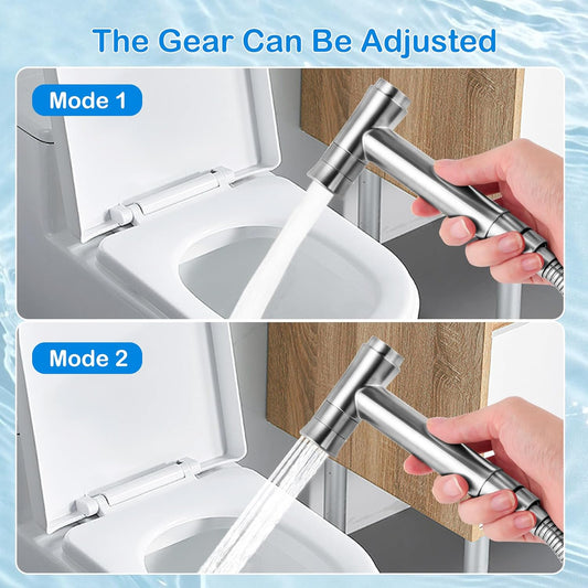 Handheld Bidet Sprayer for Bathroom Toilet, Jet Sprayer for Toilet Muslim Shower, Adjustable Cloth Diaper Sprayer Bidets Attachment for Toilet, Toilet Sprayer with Bidet Hose for Feminine Wash