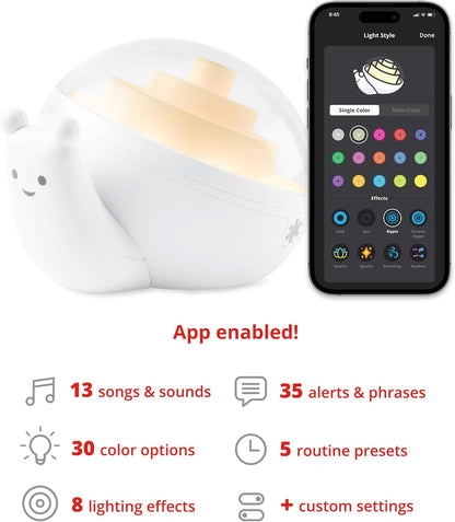 Skip Hop Portable Baby Sleep Sound Machine, Glow with Me Acorn