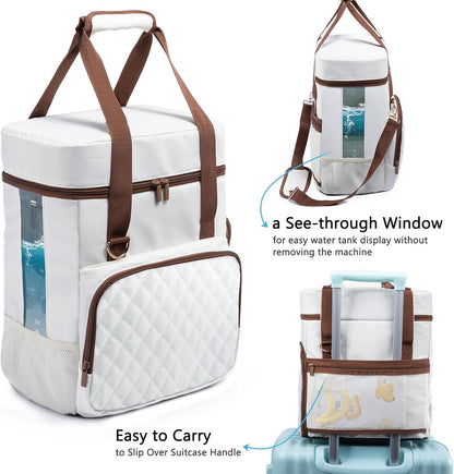 SFYBYHEART Carrying Case Compatible with Baby Brezza Formula Pro Advanced Formula Dispenser Machine Carrying Bag - Baby Formula Mixer Travel Bag with Pockets for Baby Essential, Pumps, Baby Bottles