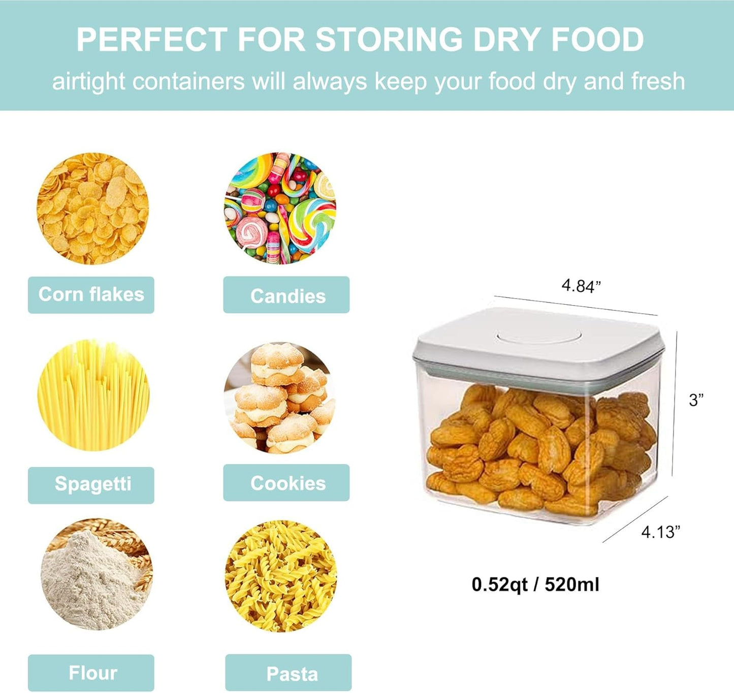 Formula Dispenser Container with Scoop 1500ML / 1.5QT Milk Powder BPA-Free Airtight 650g Formula Storage Container with Lids, BPA-Free Airtight Food Storage Container