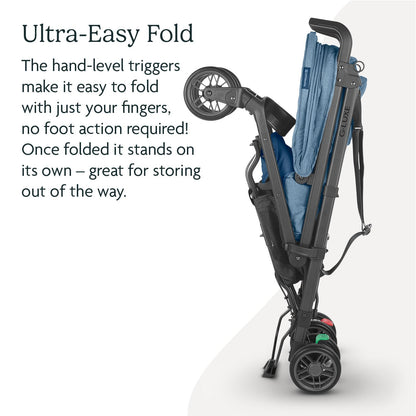 UPPAbaby G-Luxe Umbrella Stroller/Lightweight Design for Easy Travel/One-Step Fold + Recline/XL Basket + Canopy/Cup Holder Included/Jake (Charcoal/Carbon)