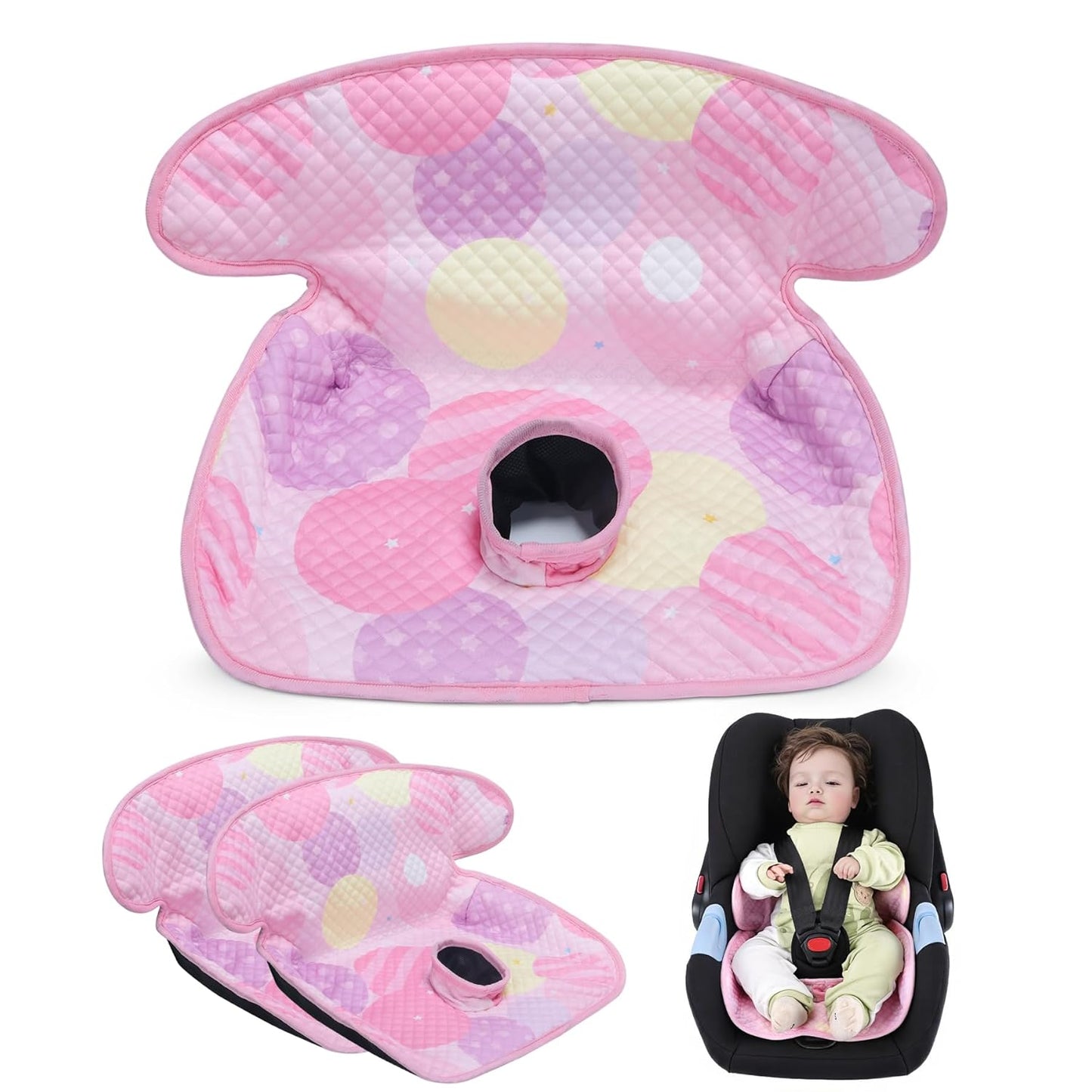 Piddle Pad Car Seat Liner, Waterproof Soft Car Seat Protector for Potty Training, Travel-Friendly Baby Toddler Carseat Cover, Machine Washable Liner for Spills, Potty Accidents (Blue, 2PC)