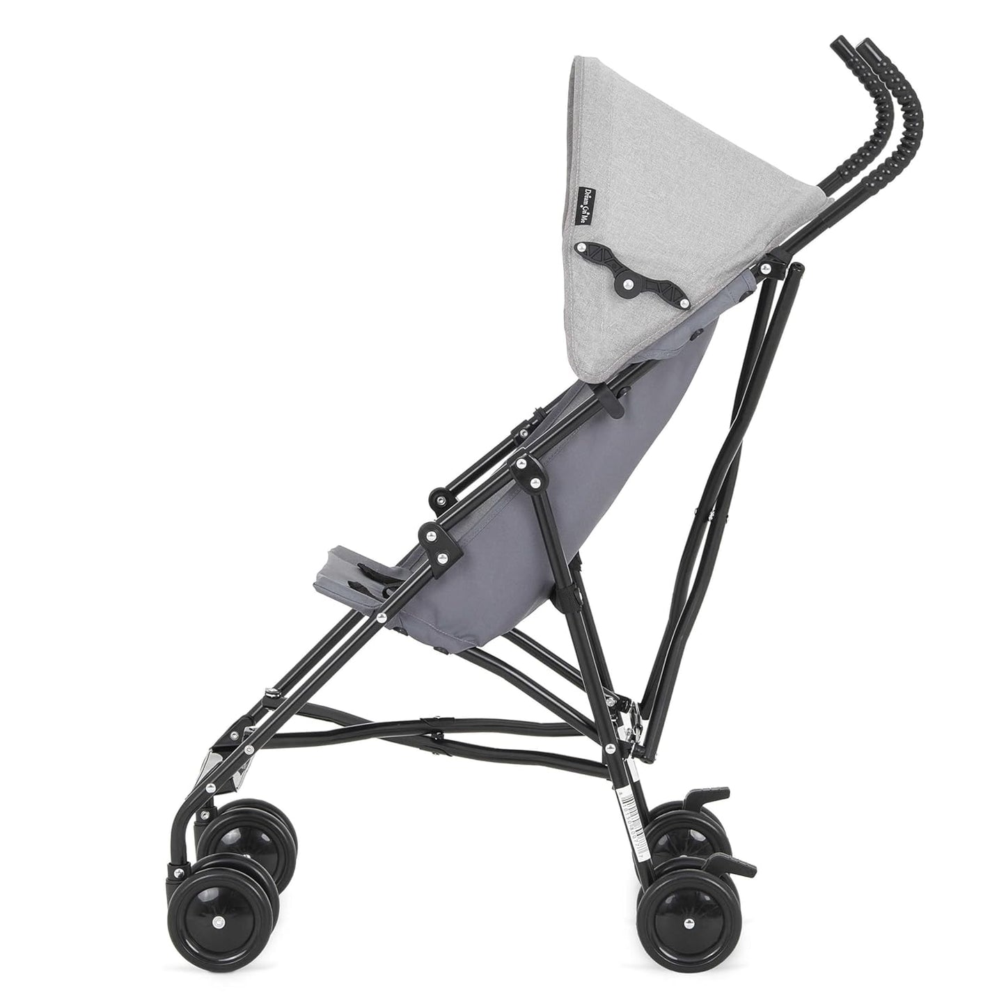 Dream On Me Aero Travel Umbrella Stroller, One-Hand Quick Fold, 3-Point Safety Harness, Dual Brakes, Adjustable Removable Canopy, Lightweight Compact & Space-Saving for Infants and Toddlers – Black