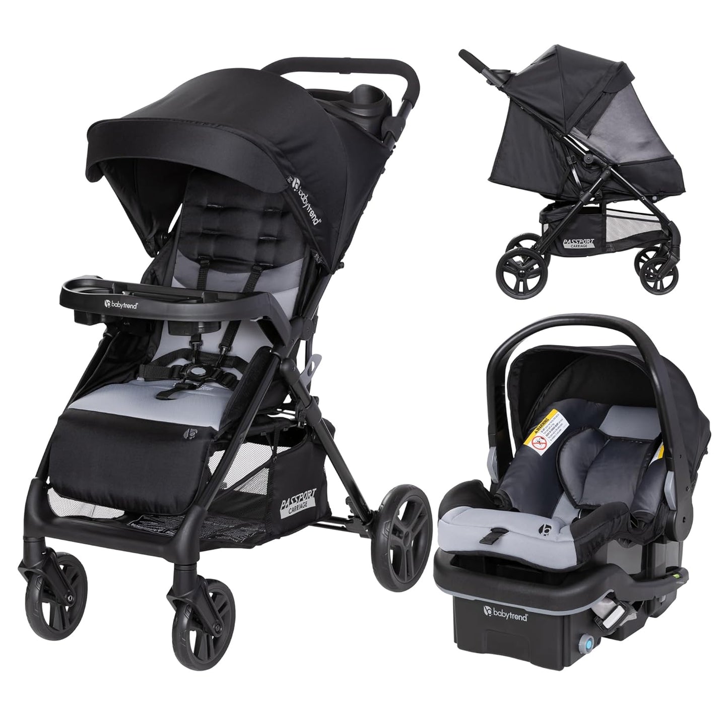 Baby Trend Sonar Cargo 3-Wheel Travel System, Desert Sage