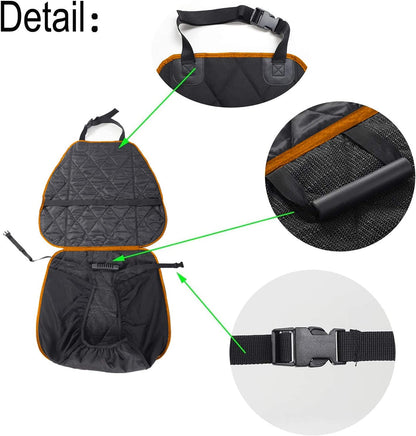 AsFrost Dog Seat Cover Cars Trucks SUVs, Thick 600D Heavy Duty Pets Car Seat Cover, Waterproof & Wear-Resistant Durable Nonslip Backing & Hammock Convertible, Black, 2 Pack