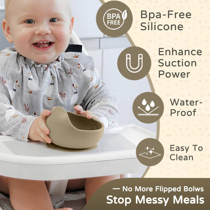 Suction Solver Stickers Adhesive Mat Compatible with Stokke Tripp Trapp Tray Enhances Suction Grip for Baby Bowls Plates Toys Fits Baby High Chairs Tray - 4PCS