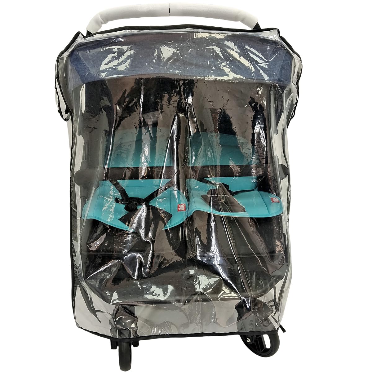 Stroller Rain Cover,Universal Rain Cover for Side by Side Baby Stroller, Double Stroller Cover for Rain and Wind,Baby Outdoor Activities Accessories.