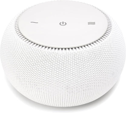 SNOOZ Pro White Noise Sound Machine - Natural Fan Noise, Non-Looping Sound, App Scheduler - Travel Case Included, Sleep Aid for Adults & Baby, 10 Volume Settings, Portable, Gift Registry - Cotton