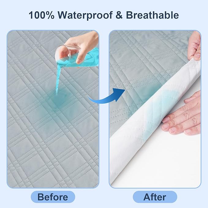 david's kids 2 Pack Waterproof Mini Crib Mattress Protector, Fit Pack N Play, Playard and Mini Crib Mattresses, Ultra Soft Breathable Pad Cover for Boys Girls Neutral, Black Checker