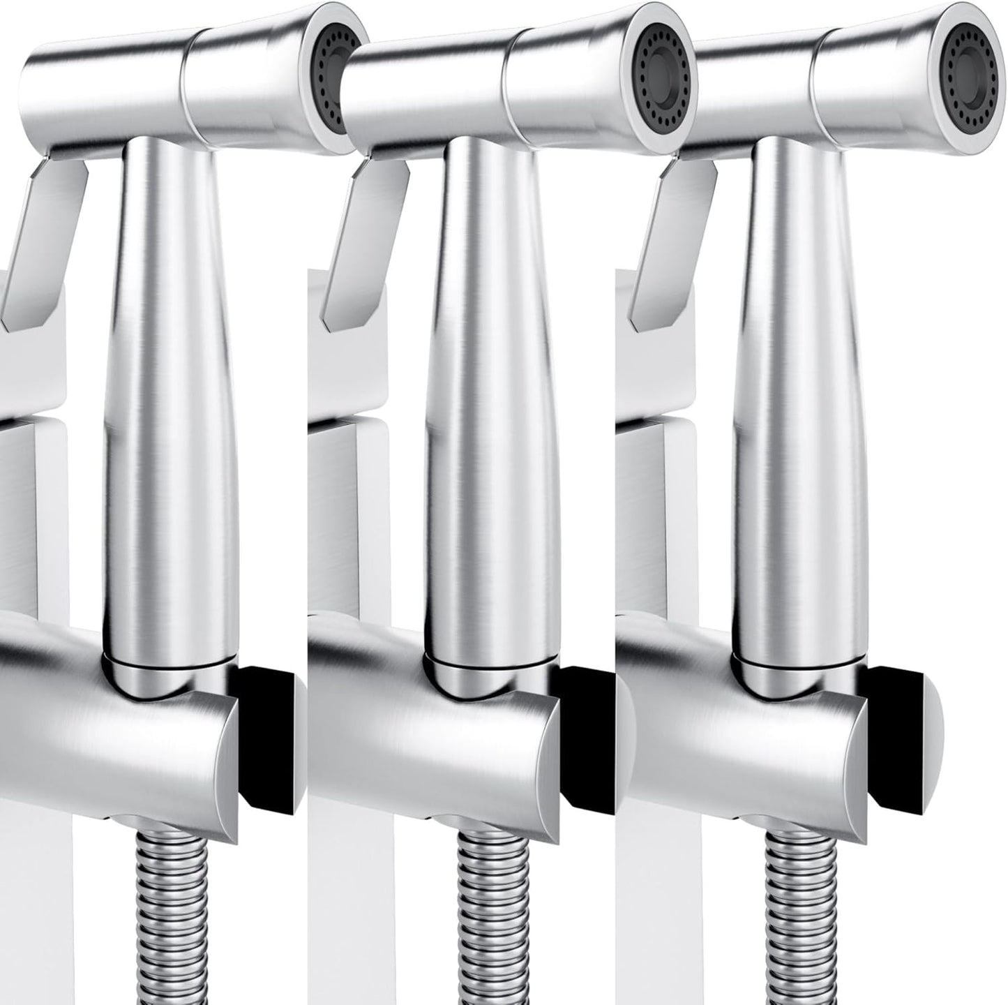 Purrfectzone Bidet Sprayer for Toilet, Handheld Sprayer Kit, Cloth Diaper Sprayer Set - Easy to Install - Stainless Steel