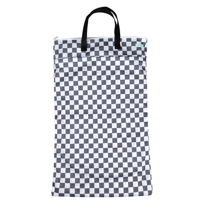 wegreeco Reusable Hanging Wet Dry Cloth Diaper Bag (Grey Leaf, Grey)