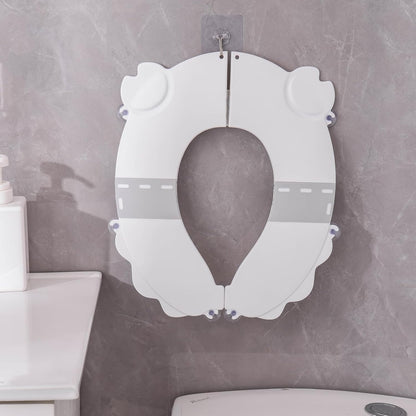 Portable Potty Training Seatï Upgraded Non-Slip-Anti pinch buttocks, No need to disassemble and install every time, saving a lot of time for Toddlers & Kids, Suitable for multi shaped toilets (Pink)