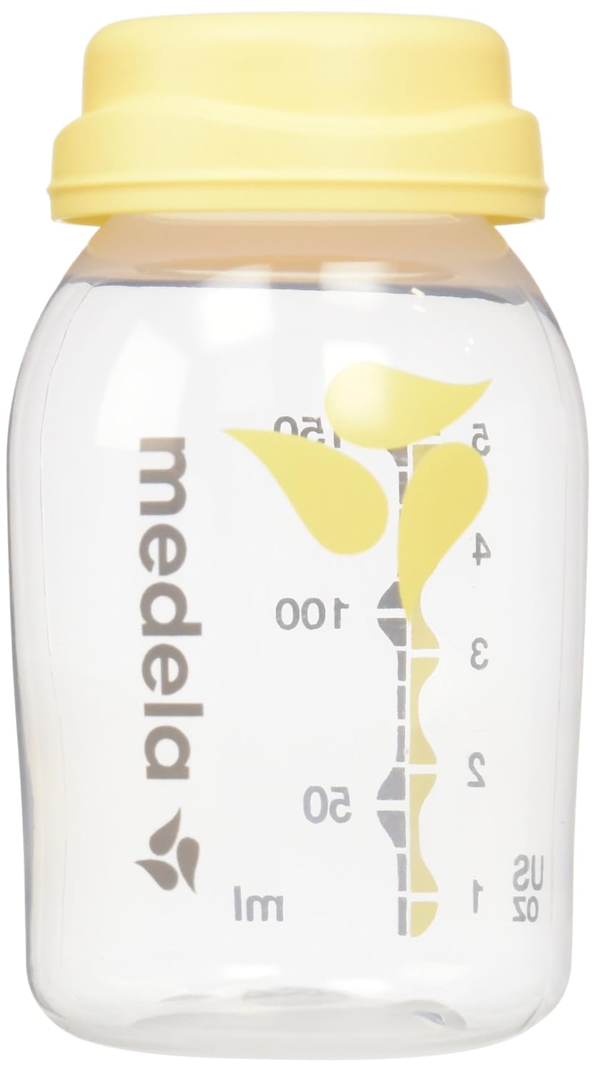 Medela Breast Milk Collection and Storage Bottles with Solid Lids - 6pk/5oz-150mL Breastmilk Container, Compatible Breast Pumps and Made Without BPA