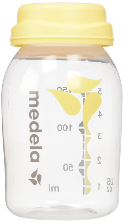 Medela Breast Milk Collection and Storage Bottles with Solid Lids - 6pk/5oz-150mL Breastmilk Container, Compatible Breast Pumps and Made Without BPA
