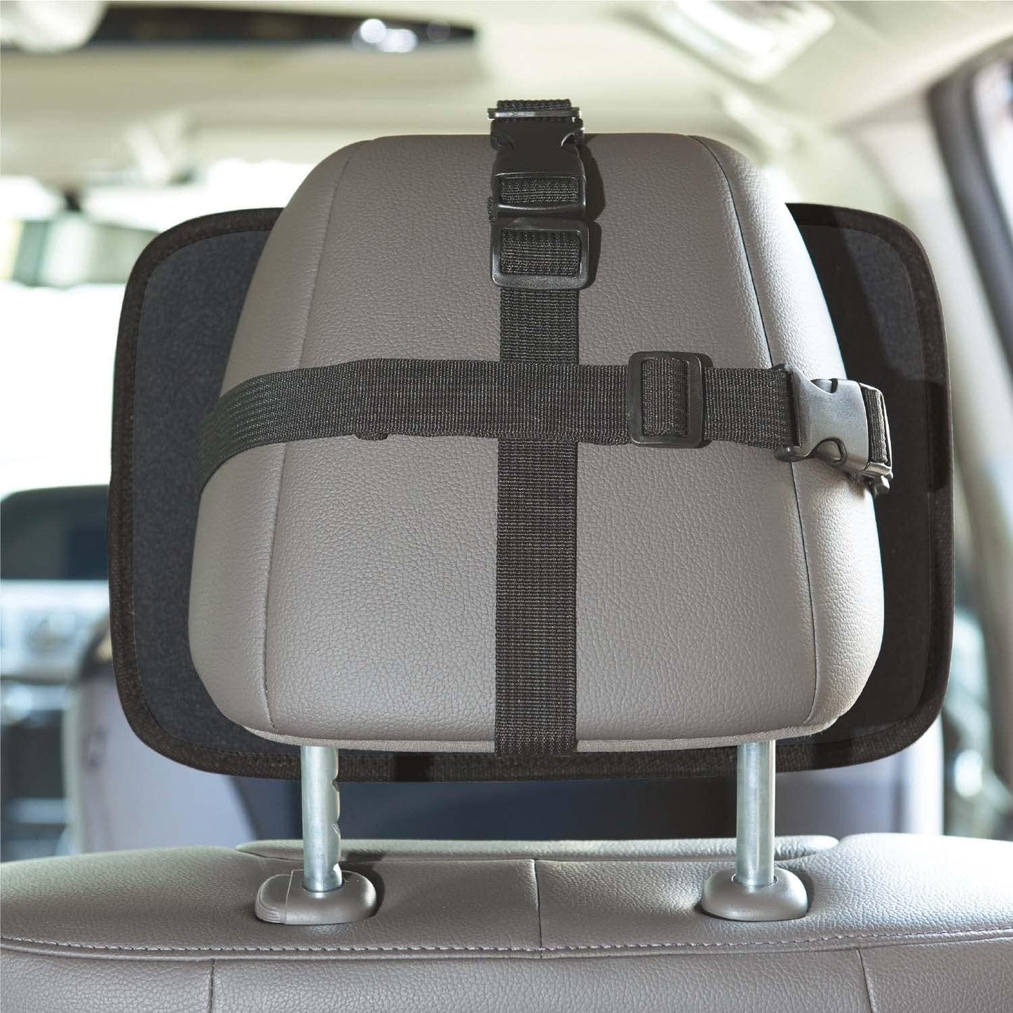 Nuby Shatterproof Rear Facing Backseat Baby Mirror, Black