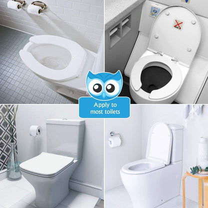 Portable Potty Seat for Toddler Travel - Foldable Non-Slip Potty Training Toilet Seat Cover for Boys Girls, Baby Kids with Drawstring Bag (Green Frog)