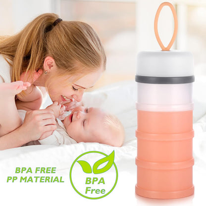 Accmor Baby Formula Dispenser On The Go, Stackable Formula Dispenser Formula Container to Go, Non-Spill Portable Milk Powder Kids Snack Storage Container, BPA Free
