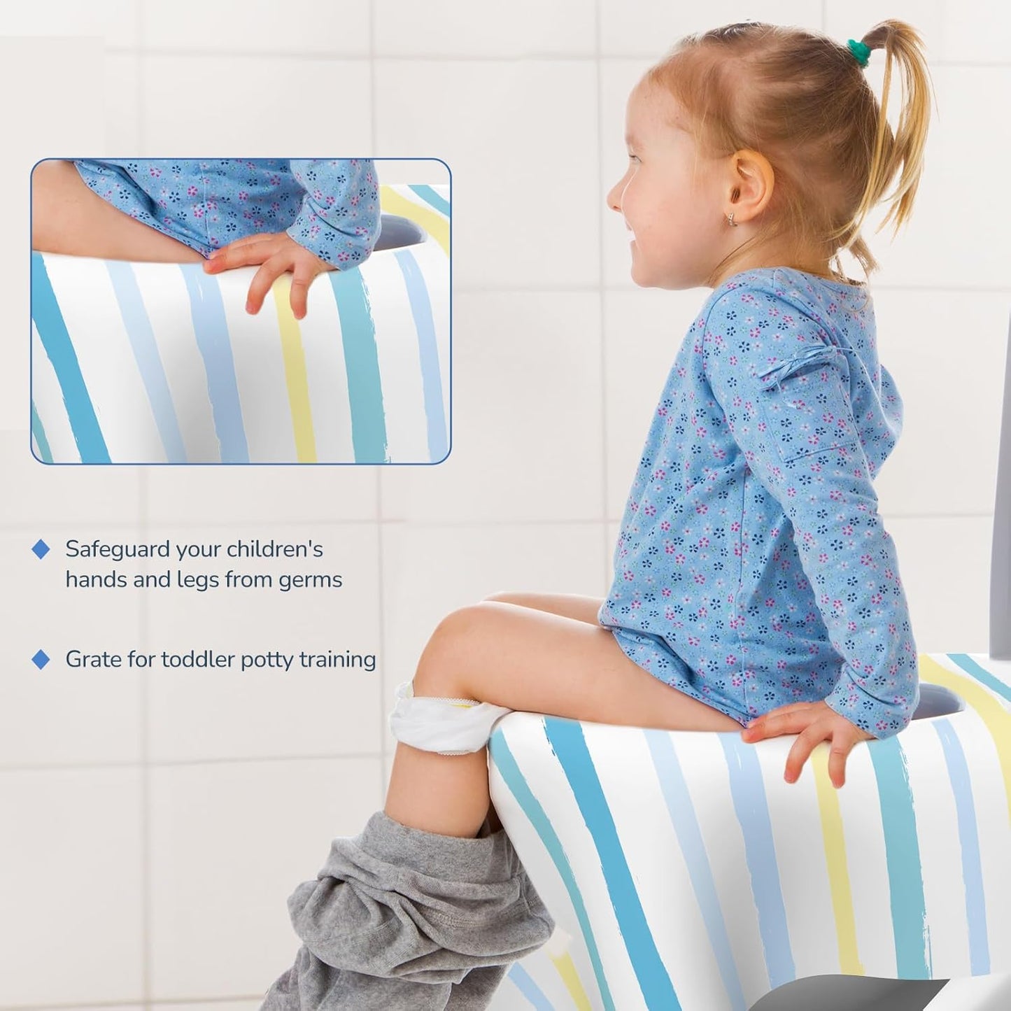 30 Pack Toilet Seat Covers Disposable, Large Waterproof Potty Covers for Toddlers, Kids, and Adults, Individually Wrapped for Travel, Toddler Potty Training for Public Restroom, Airplane, Trip