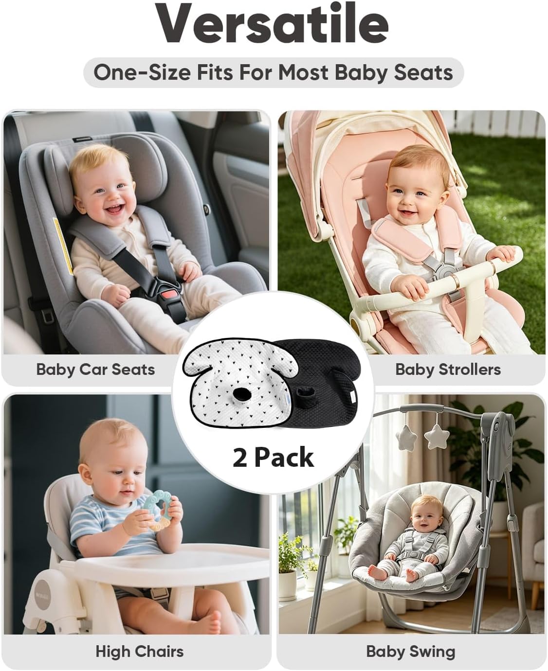 2 Pack Waterproof Baby Piddle Pads Carseat Potty Training Car Seat Protector, Waterproof Infant Car Seat Liner Cover to Prevent Pee, Leakproof and Washable (Red Flower)