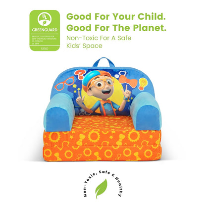 Delta Children - Cars Cozee Buddy Flip-Out Kids Chair, Blue