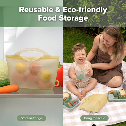 Haakaa On-The-Go Silicone Microwave Steam Sterilizer Bags for Travel, 40oz/1250ml Reusable Silicone Steaming Bags for Baby Bottles, Breast Pump, Accessories, Pacifiers, Teethers,Grey/1PC