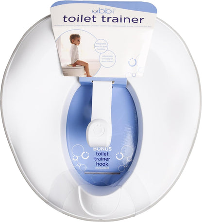 Ubbi Multi-Use Potty and Utility Hook, No Hardware Or Installation Needed, Durable and Sturdy to Hang Over Toilet Tank Or Door, Polypropylene, White