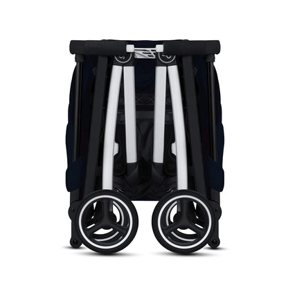 gb Pockit+ All-Terrain, Ultra Compact Lightweight Travel Stroller with Canopy and Reclining Seat in Velvet Black
