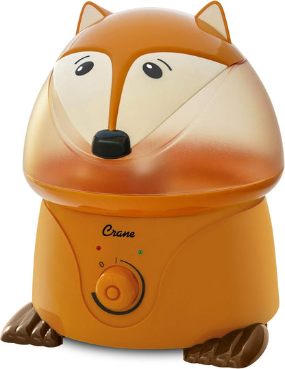 Crane Cute Animal Humidifier for Kids Bedroom and Nursery, Ultrasonic Cool Mist, 1 Gallon, Auto Shut Off, Cool Mist Humidifier