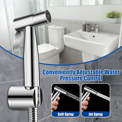 ORANGEHOME Bidet Toilet Sprayer Kit, Handheld Stainless Steel Baby Diaper Cloth Washer and Full Pressure Leakproof Pet Shower Sprayer
