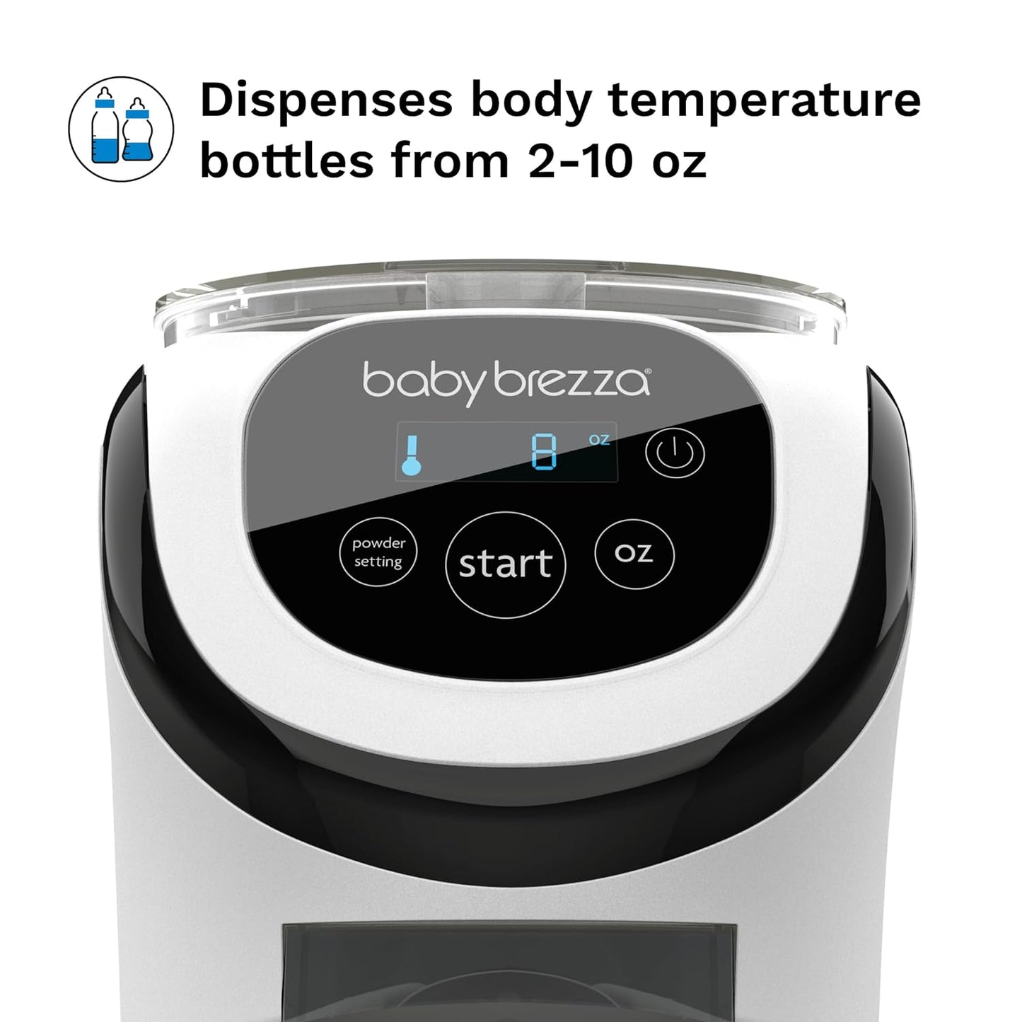 Baby Brezza Formula Pro Mini Baby Formula Mixer Machine Fits Small Spaces and is Portable for Travel– Bottle Makers Makes The Perfect Bottle for Your Infant On The Go, White