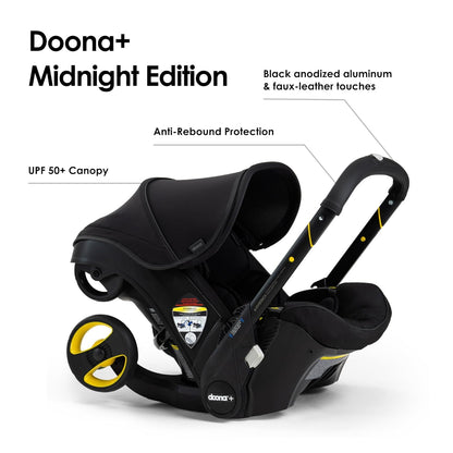 Doona Car Seat & Stroller, Nitro Black - All-in-One Travel System