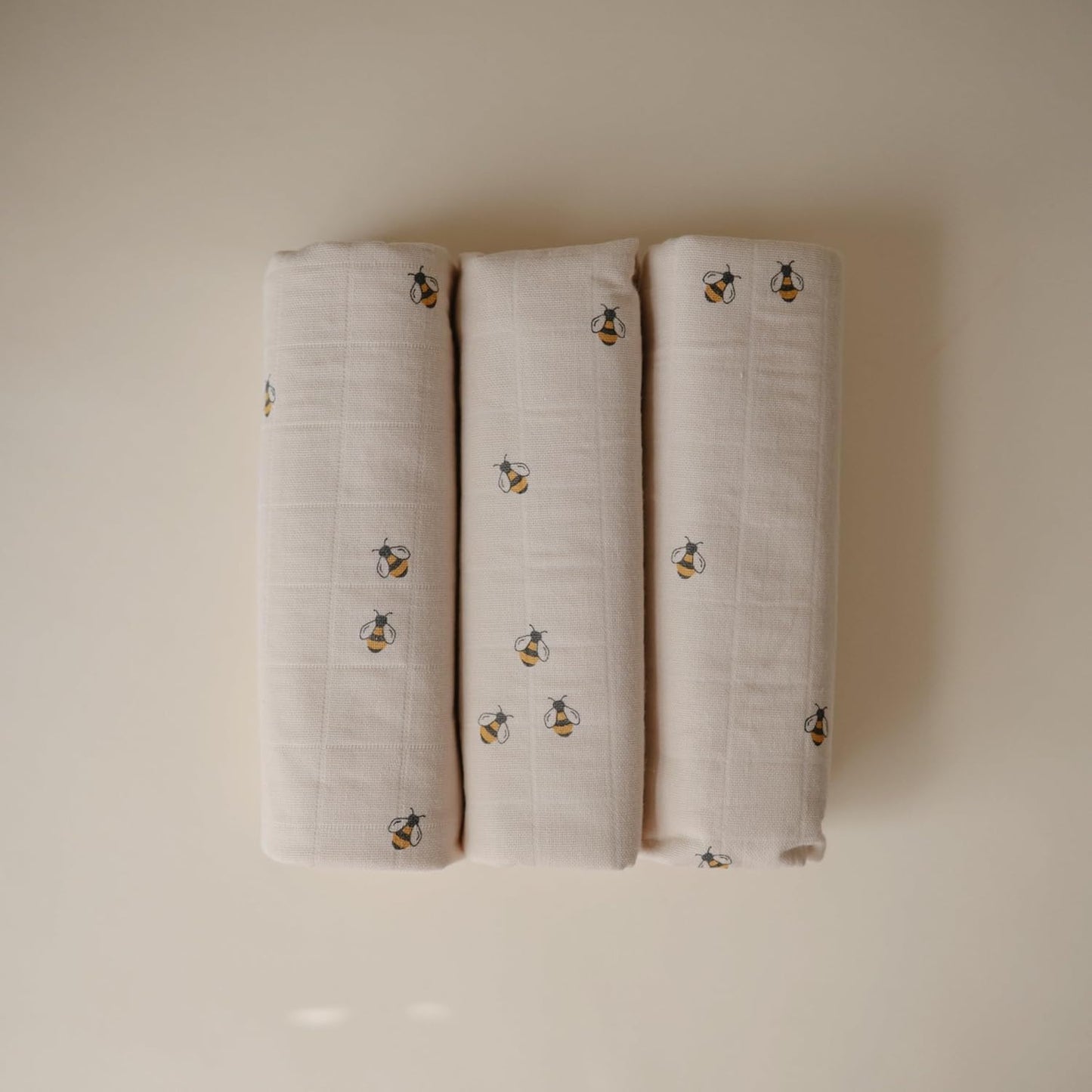 mushie Water Repellent Changing Pad Liners | Made with Organic Cotton | Set of 3 (Pastel Blooms Combo)