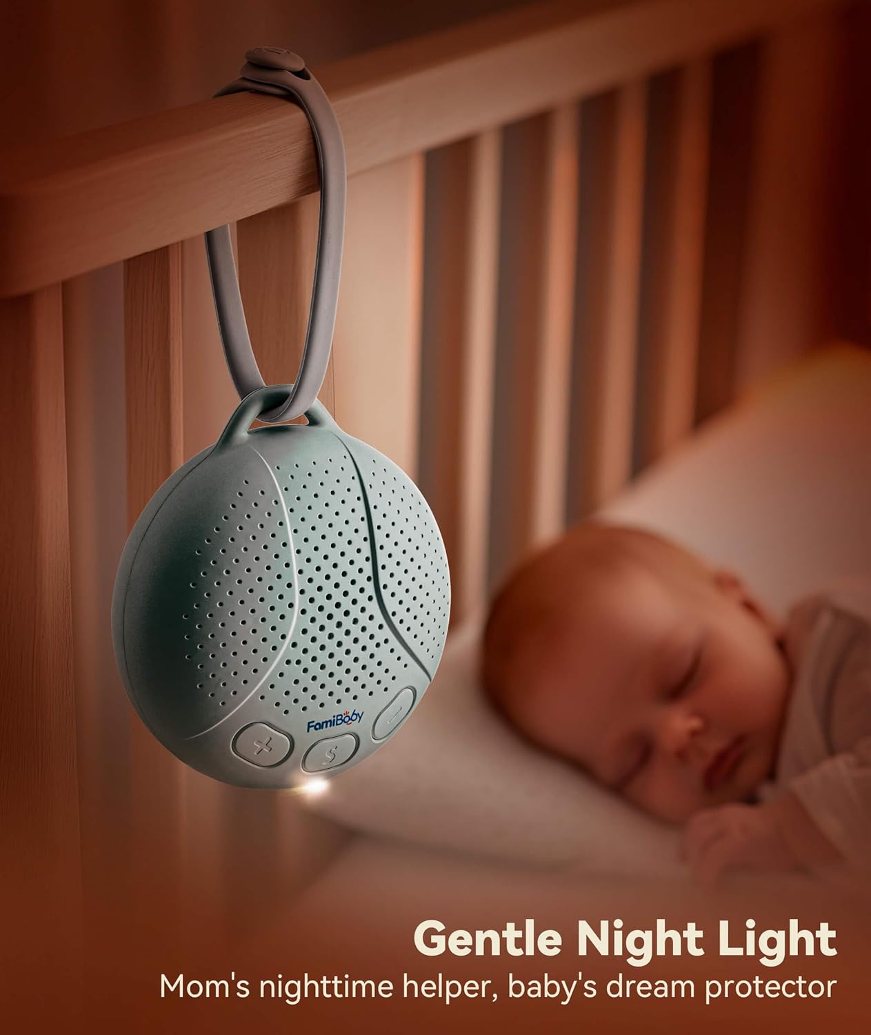 Sound Machine for Babies and Kids - Baby Sleep Soother | Portable White Noise Machine with Night Light for Nursery | 16 Soothing Sounds | Shush | Travel | Registry Gift | Baby Shower