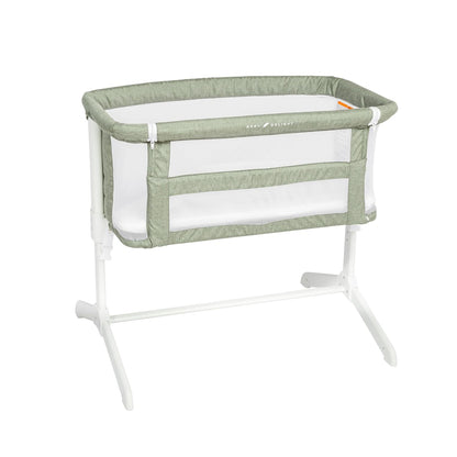 Baby Delight Beside Me Serenity Bassinet | Lightweight Bedside Sleeper & Baby Bassinet | 7-Position Height Adjustment | 100% GOTS Certified Organic Cotton Fabric | Organic Sage