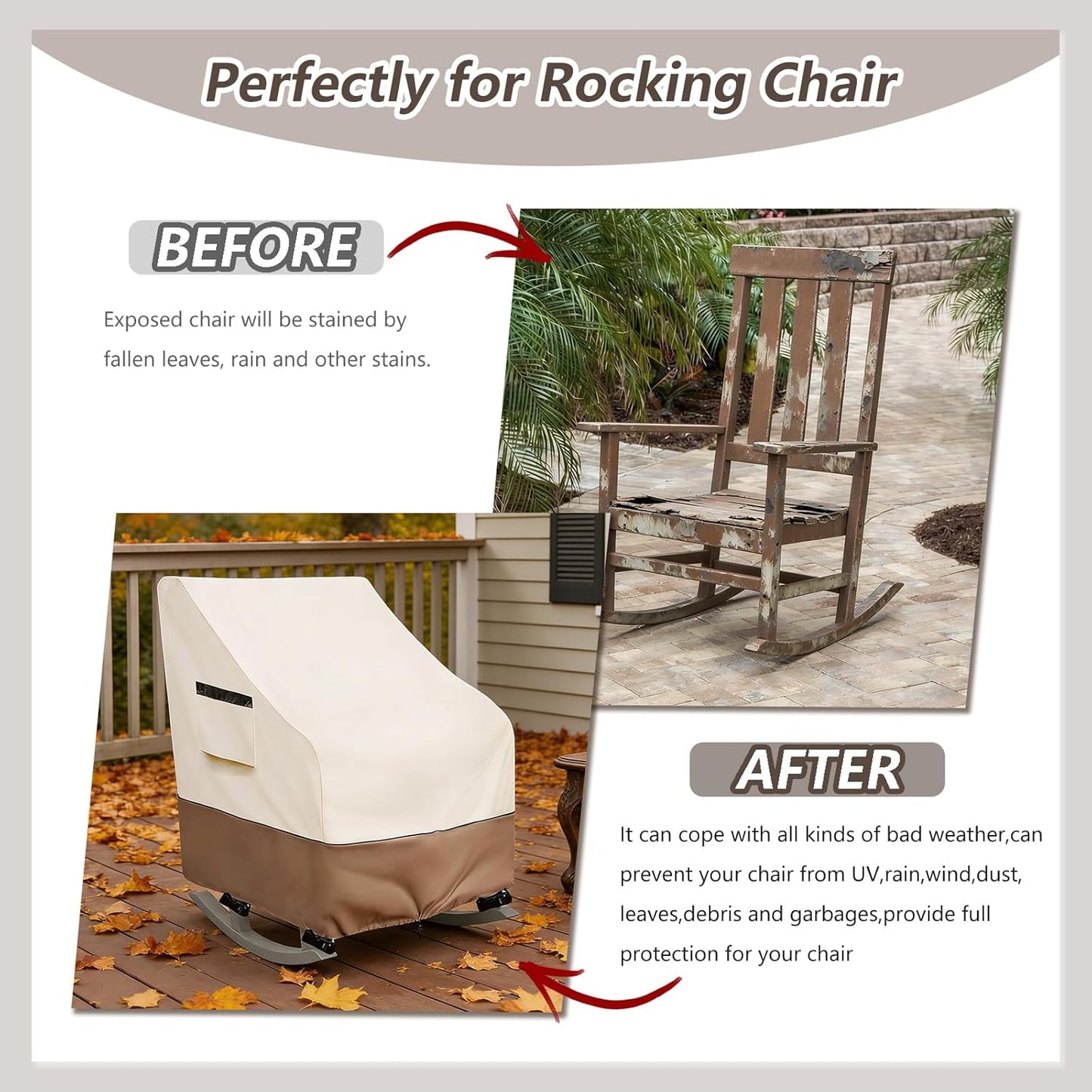 Nursery Rocking Chair Cover,1 Piece Glider Chairs Cover Slipcovers,Soft with Elastic Bottom Spandex Jacquard Small Checks,Furniture Protector Washable