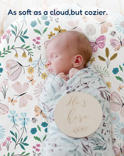Bassinet Sheets Compatible with Baby Delight Beside Me Dreamer Bassinet, 33x20 for Baby Bedside Sleeper - Buttery Soft, Premium Stretchy Jersey Knit Sheets, 2 Pack