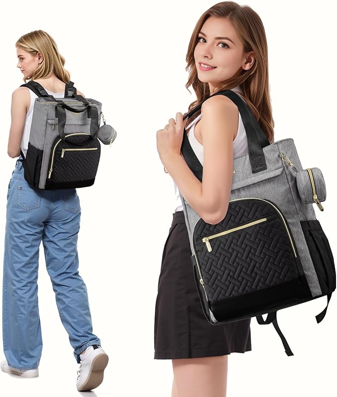 LOVEVOOK Diaper Bag Backpack, Large Capacity Portable Baby Bag with Foldable Diaper Changing Pad, Waterproof Baby Diaper Bags Gift for Mon Dad, Slate Ebony