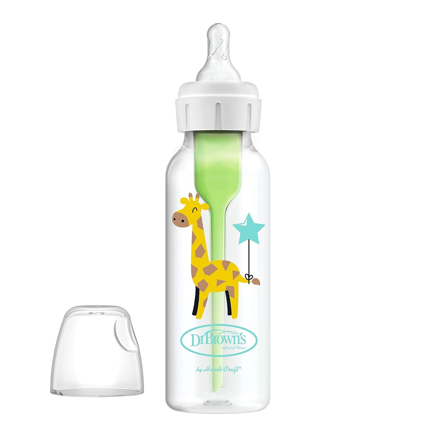 Dr. Brown’s Anti-Colic Options+ Narrow Baby Bottles, 0m+ Level 1 Nipple - Baby Bottle to Reduce Colic (3 Pack), Purple 8 oz