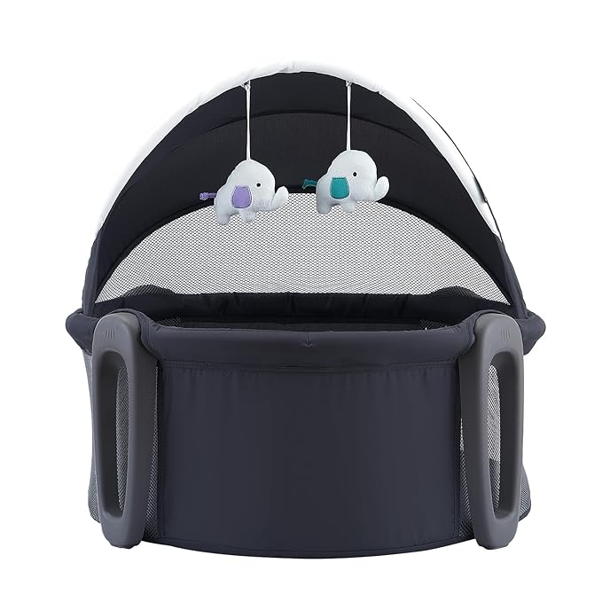Pamo babe Portable Bassinet and Play Space Baby Dome Travel Crib for Newborn