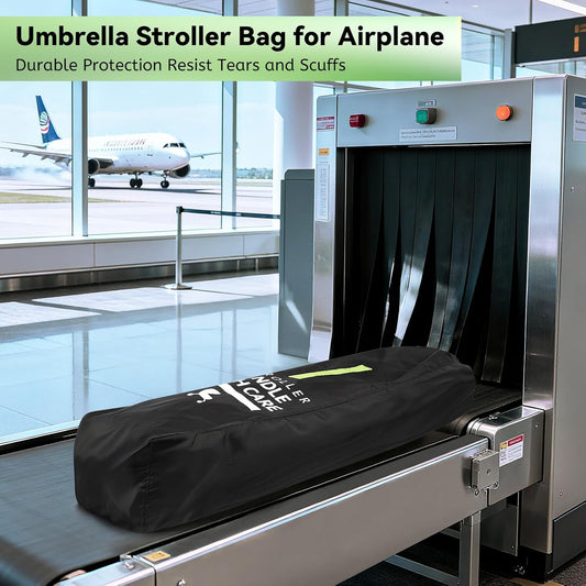 Stroller Bag for Airplane: Airplane Travel Essentials, 46" H x 21" W x 13" D Stroller Cover for Air Travel, Fit Single/Double/Jogging/Baby Stroller Travel System, First Mothers Day Gifts for New Mom