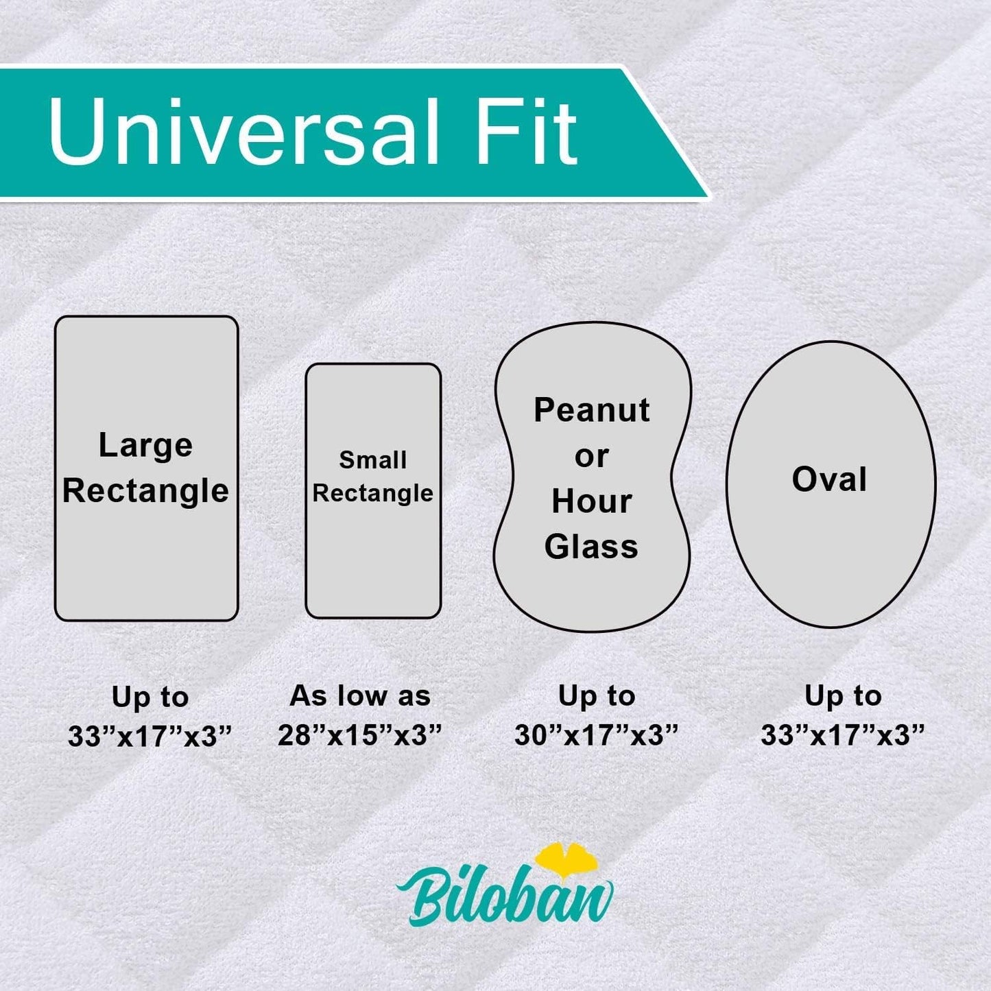 Bassinet Mattress Pad Cover Waterproof, Quilted Mattress Protector Sheets Fits All Mainstream Bassinet - Rectangle, Oval, Hourglass, 2 Pack, 17'' x 33'', Ultra Soft Breathable, White and Grey