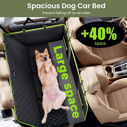 2-in-1 Dog Car Seat Cover for Back Seat, Transform to Passenger Mode - Dog Car Seat, Waterproof, Scratch-resistant, Support to 330lbs, for Outdoor Activities, Travel, to the Vet, for Cars/SUV/Truck