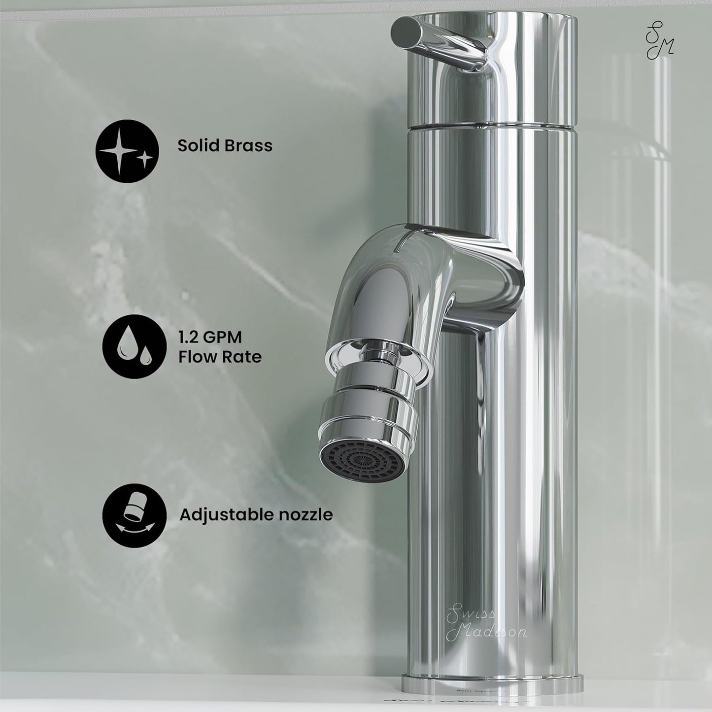 Swiss Madison Well Made Forever SM-DF81C Ivy Bidet Faucet in Chrome