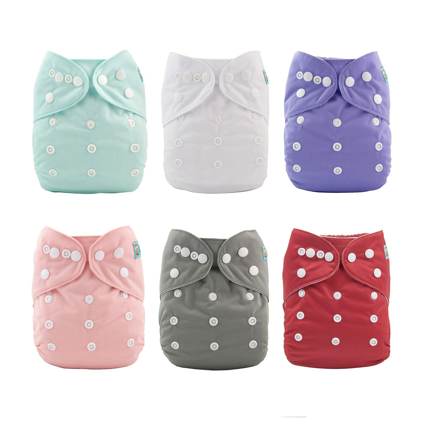 ALVABABY 12pcs Microfiber Inserts,Soft Cloth Diaper Liner,3-Layer Absorbent Inserts,Reusable for Baby Cloth Diapers 12T