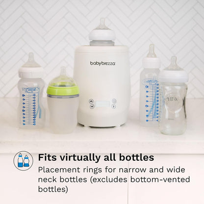 Baby Brezza AirSwirl Waterless Baby Bottle Warmer - Hospital-Grade Safe Warming for Breastmilk + Formula - No Hot Spots, No Water - Works with Nearly All Bottles