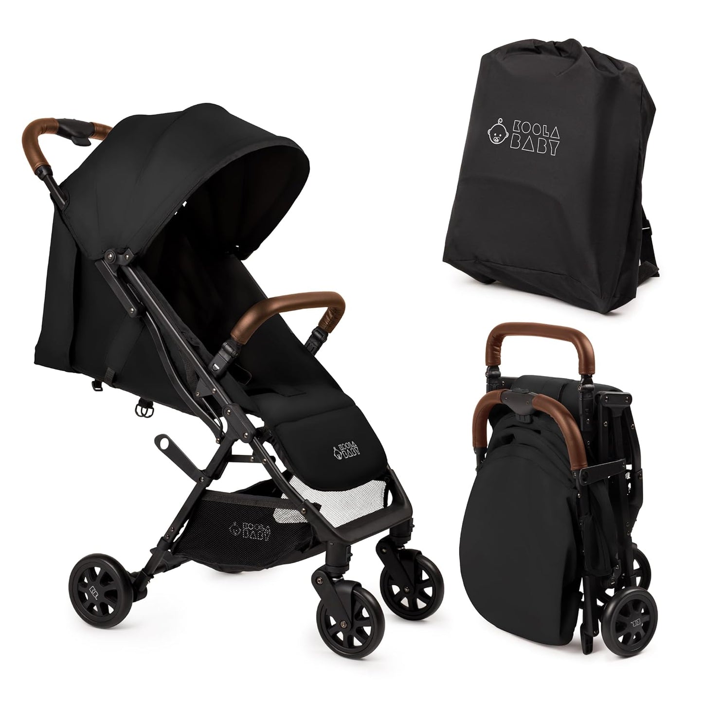Lightweight Travel Stroller for Baby & Toddlers - Easy Fold & Compact Stroller with Canopy, Storage Basket, Multi-Position Recline & Convenient One-Hand Fold (Grey)